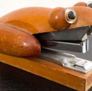 Wooden stapler